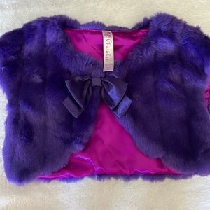 Purple vest! With ribbon